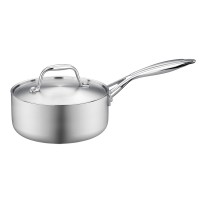 Tri Ply Stainless Steel Milk Boiling Pot Saucepan 16CM/18CM with stainless steel handle