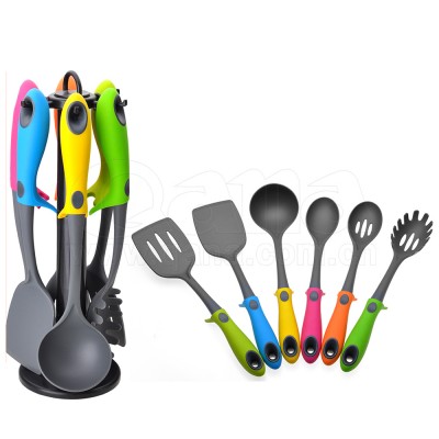 High Quality Colorful Cooking 6pcs Nylon Kitchen Utensils